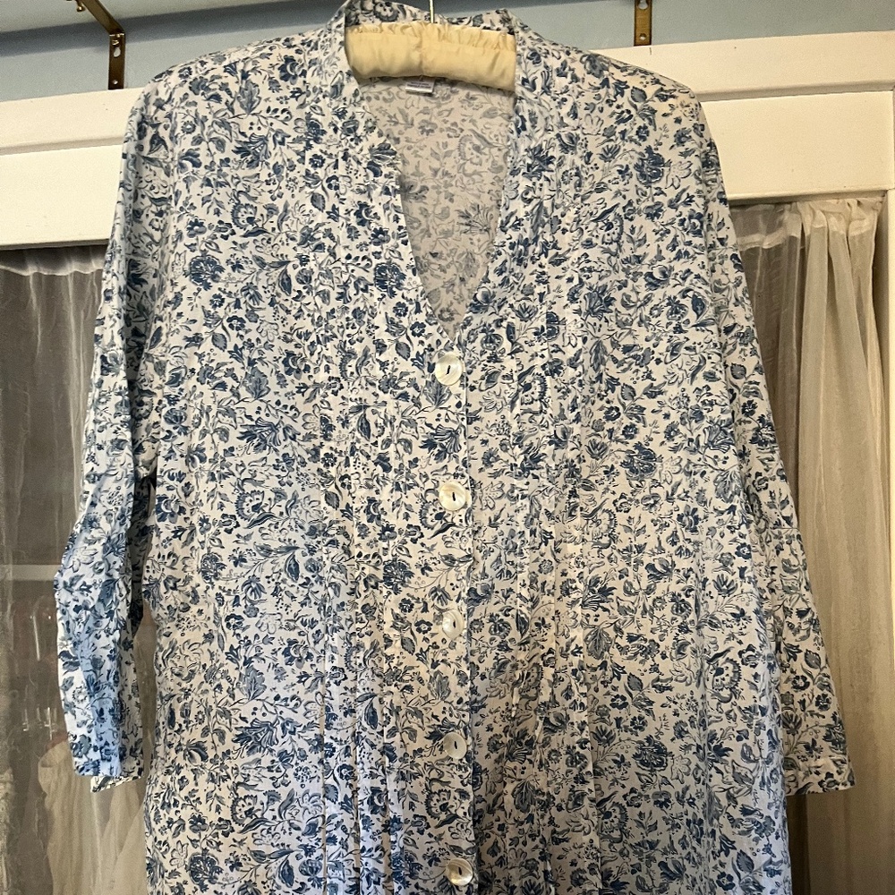 April Cornell floral blouse